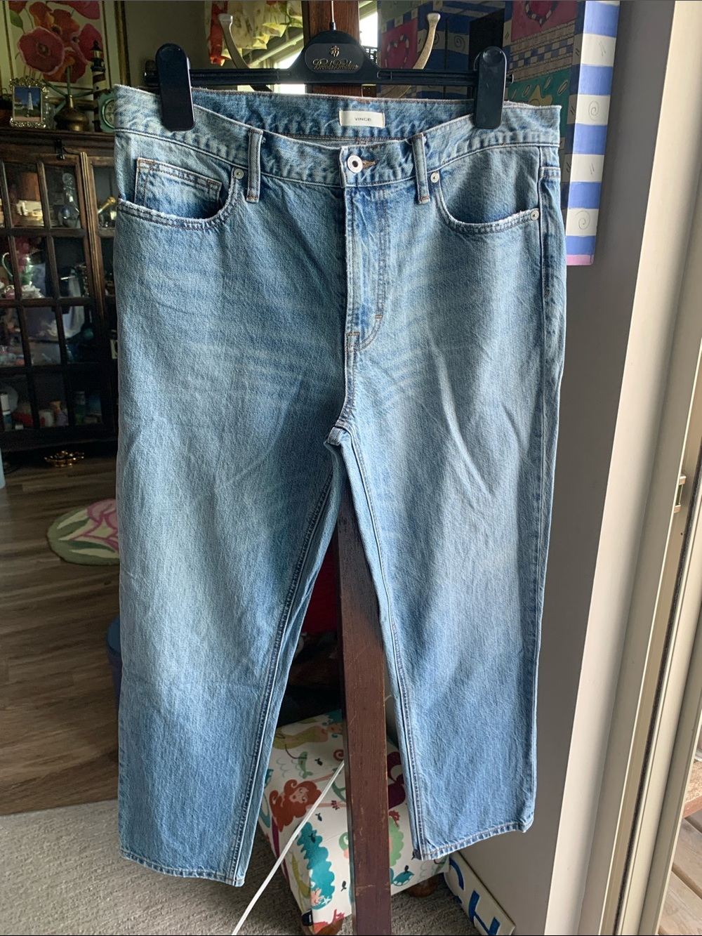 Vince TOMBOY Light Blue Relaxed Oversized Jeans Size 31